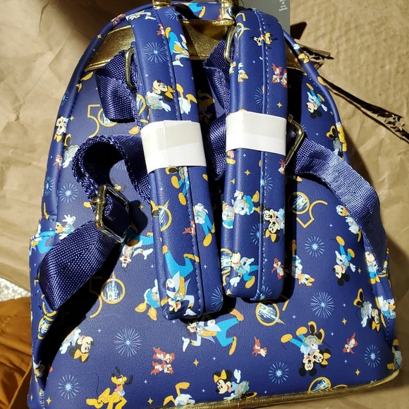 Mickey Mouse & Friends Loungefly Backpack Walt Disney World 50th Anniversary/ear - Picture 10 of 16